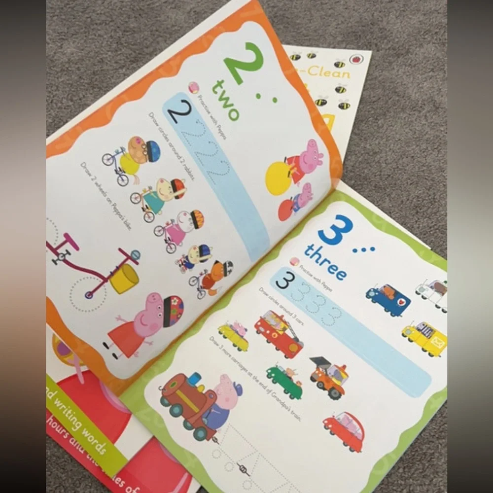 6x learn with Peppa Pig wipe clean books - Picture 4 of 4